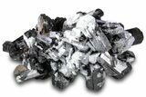 Fluorescent Hyalite Opal on Lustrous Black Tourmaline (Schorl) #322776-4